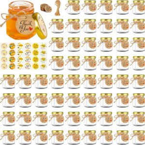 Mini Glass Honey jars-1.5oz,60 pcs ...